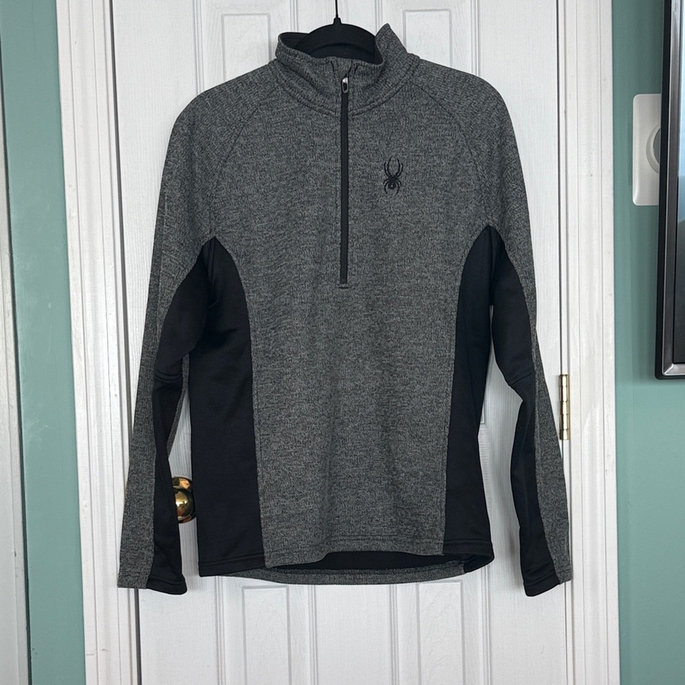 Spyder Gray and Black Pullover
